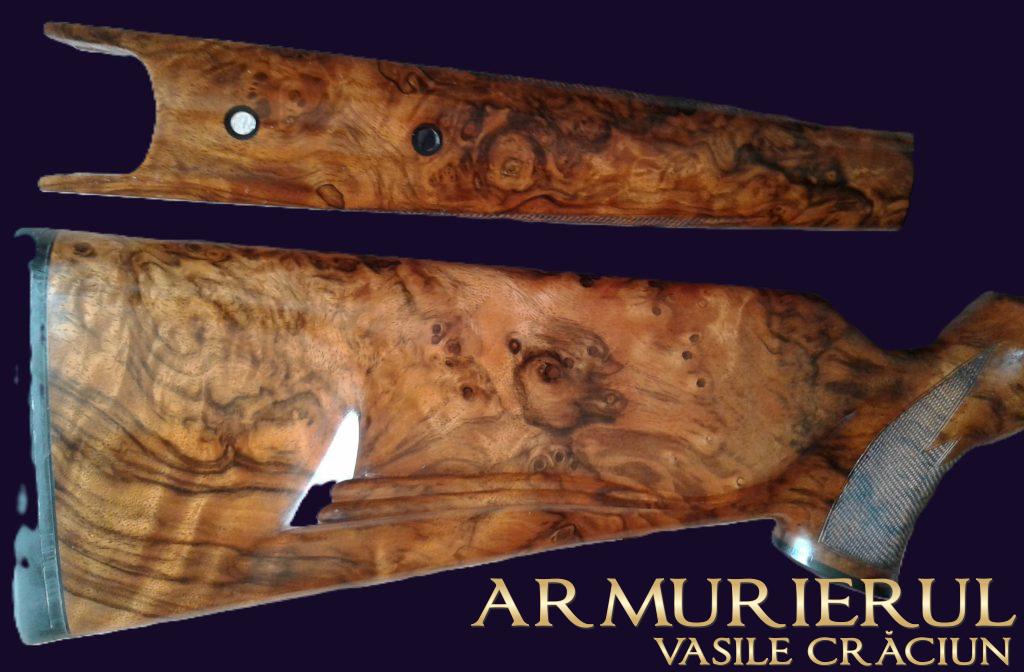 Pat Blaser manufactura, luxus ,lemn nuc ,radacina nuc ,armurierul Vasile Craciun .