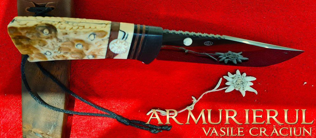Cutite vanatoare ,CRV,manufactura Armurierul Vasile Craciun